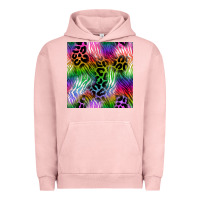 Pigment Salmon neon safari seamless pattern 2 Urban Hoodie - BundleAndBundleShop
