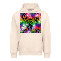 Sandshell neon safari seamless pattern 2 Urban Hoodie - BundleAndBundleShop