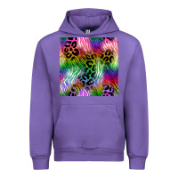 Tulip neon safari seamless pattern 2 Urban Hoodie - BundleAndBundleShop
