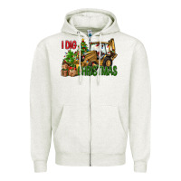 I Dig Christmas Zipper Hoodie | Teevron