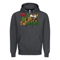 Smoke I dig Christmas Zipper Hoodie - NancyCooperArtShop