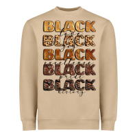 Mushroom typography variations in animal and glitter textur Heavyweight Sweatshirt - LillyAllenDesigns