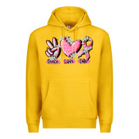 Lemon peace love cure breast cancer Premium Hoodie - CowGirlArtShop