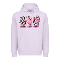 Lilac peace love cure breast cancer Premium Hoodie - CowGirlArtShop