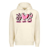 Sandshell peace love cure breast cancer Premium Hoodie - CowGirlArtShop