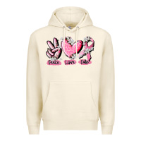 Tofu peace love cure breast cancer Premium Hoodie - CowGirlArtShop