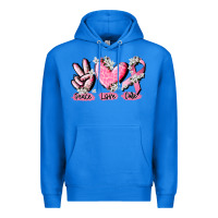 True Royal peace love cure breast cancer Premium Hoodie - CowGirlArtShop