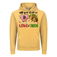 Vintage Mustard all you need is love and tacos Vintage Hoodie - MaliasSmallBusiness