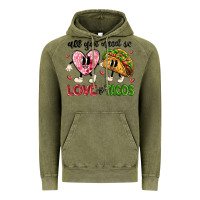 Vintage Olive all you need is love and tacos Vintage Hoodie - MaliasSmallBusiness