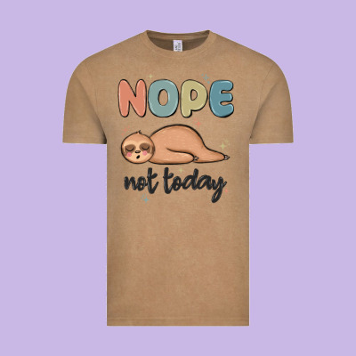 Nope Not Today Vintage Tee Designed By Maliassmallbusiness