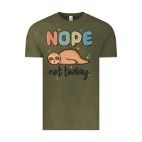 Vintage Olive nope not today Vintage Tee - MaliasSmallBusiness