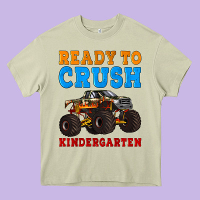 Ready To Crush Kindergarten Heavy Core Tee Designed By Artiststas