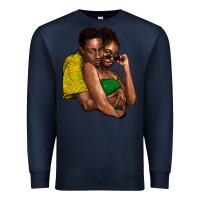 Navy Black couple Premium Sweatshirt - HowdyJamesFarm