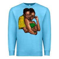 Ocean Blue Black couple Premium Sweatshirt - HowdyJamesFarm
