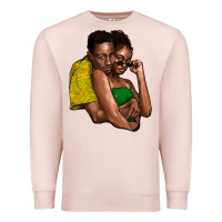 Pale Pink Black couple Premium Sweatshirt - HowdyJamesFarm