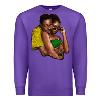 Purple Black couple Premium Sweatshirt - HowdyJamesFarm