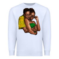 White Black couple Premium Sweatshirt - HowdyJamesFarm