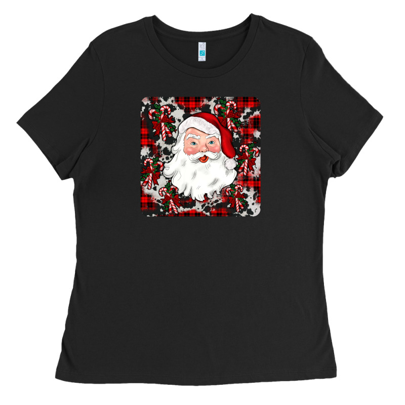 Santa Christmas Coaster Ladies Tee by JahusDesignShop | Teevron