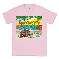 Bubblegum Pink summer camping Classic Tee - JahusDesignShop