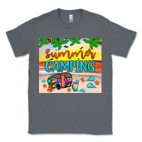 Charcoal Heather summer camping Classic Tee - JahusDesignShop