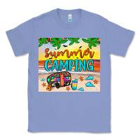 Colony Blue summer camping Classic Tee - JahusDesignShop
