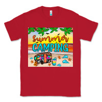Red summer camping Classic Tee - JahusDesignShop