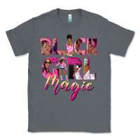 Charcoal Heather black girl magic Classic Tee - NancyCooperArtShop