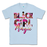 Dusty Blue black girl magic Classic Tee - NancyCooperArtShop