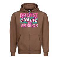 Breast Cancer Warrior Zipper Hoodie | Teevron