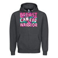 Smoke Breast Cancer Warrior Zipper Hoodie - texasbilliewilder