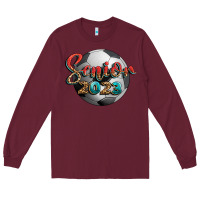Burgundy soccer senior 2023 Long Sleeve Tee - BundleAndBundleShop