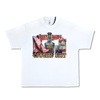 White busy doing cowgirl shit liquor boots cigarette Urban Heavy Tee - NancyCooperArtShop