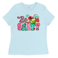 Baby Blue be salty summer Ladies Tee - Jasminsmagicworld