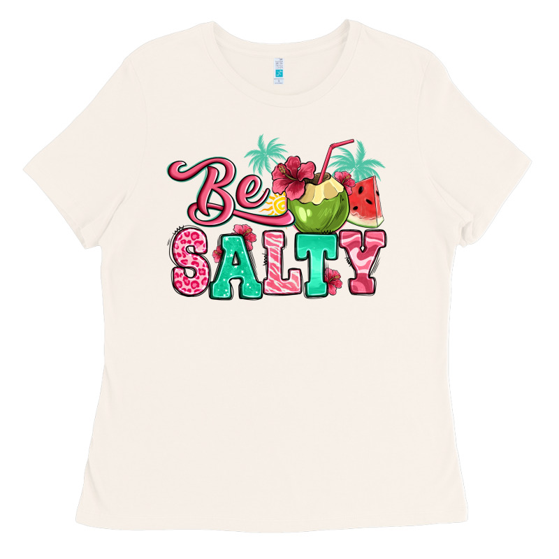 Be Salty Summer Ladies Tee by Jasminsmagicworld | Teevron