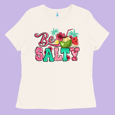 Be Salty Summer Ladies Tee Designed By Jasminsmagicworld