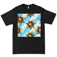 Black leopard sun seamless pattern Premium Tee - BundleAndBundleShop