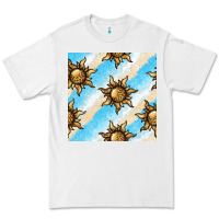 White leopard sun seamless pattern Premium Tee - BundleAndBundleShop