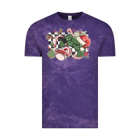 Cloud Purple gamer christmas game controller Vintage Tee - MaliasSmallBusiness