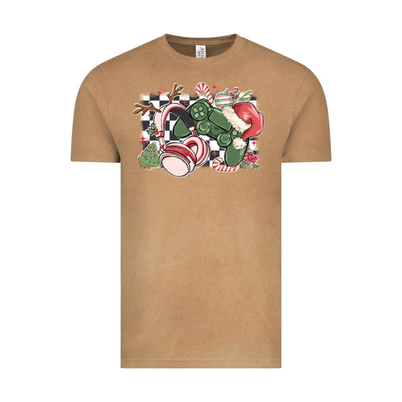 Gamer Christmas Game Controller Vintage Tee by MaliasSmallBusiness | Teevron