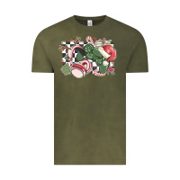 Vintage Olive gamer christmas game controller Vintage Tee - MaliasSmallBusiness