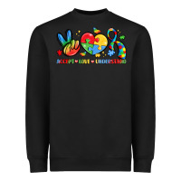 Black accept love understand Heavyweight Sweatshirt - LillyAllenDesigns