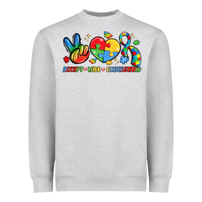 Accept Love Understand Heavyweight Sweatshirt by LillyAllenDesigns | Teevron