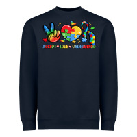 Navy accept love understand Heavyweight Sweatshirt - LillyAllenDesigns