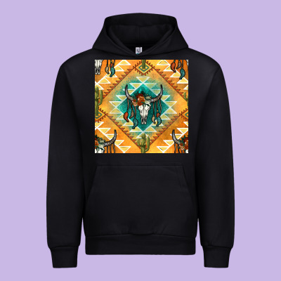 Native American Aztec Seamless Pattern Urban Hoodie Designed By Bundleandbundleshop
