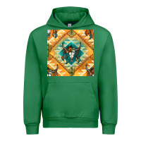 Emerald native american aztec seamless pattern Urban Hoodie - BundleAndBundleShop