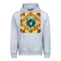 Heather Grey native american aztec seamless pattern Urban Hoodie - BundleAndBundleShop