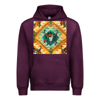 Mauve Wine native american aztec seamless pattern Urban Hoodie - BundleAndBundleShop
