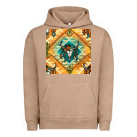 Pigment Burro native american aztec seamless pattern Urban Hoodie - BundleAndBundleShop