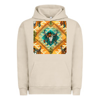 Pigment French Oak native american aztec seamless pattern Urban Hoodie - BundleAndBundleShop