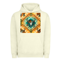 Pigment Pistachio native american aztec seamless pattern Urban Hoodie - BundleAndBundleShop